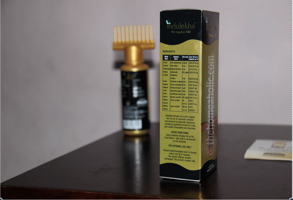 Indulekha Bringha Oil Ayurvedic Ingredients and Usage Directions